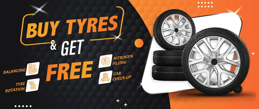 Buy 4 Tyres and get the best car tyres services for free in UAE